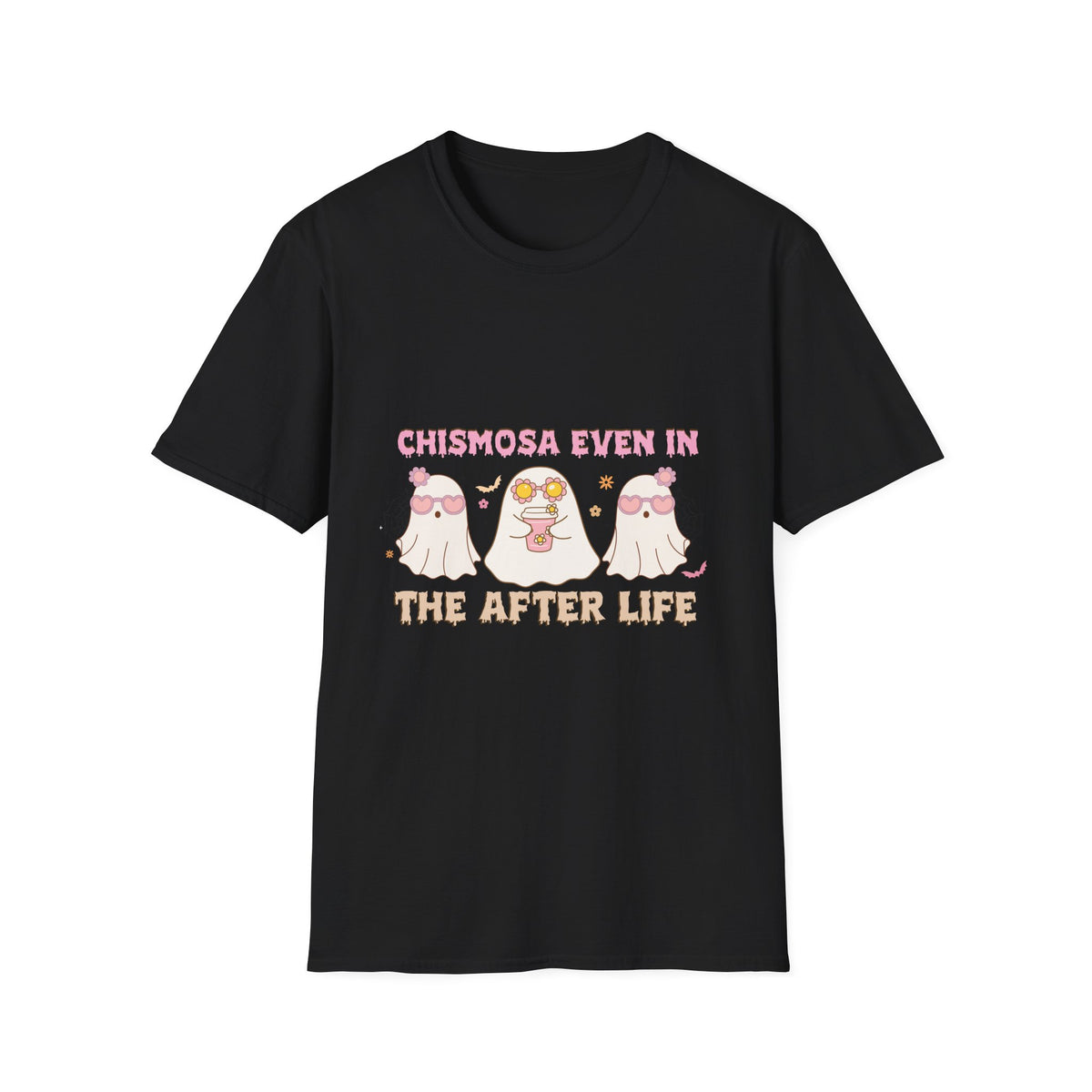 Chismosa Even in the Afterlife T-Shirt — Cute Ghosts Graphic Tee