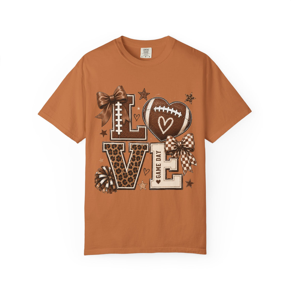 Game Day Love T-Shirt — Football Cheer Mom/Player Spirit Tee