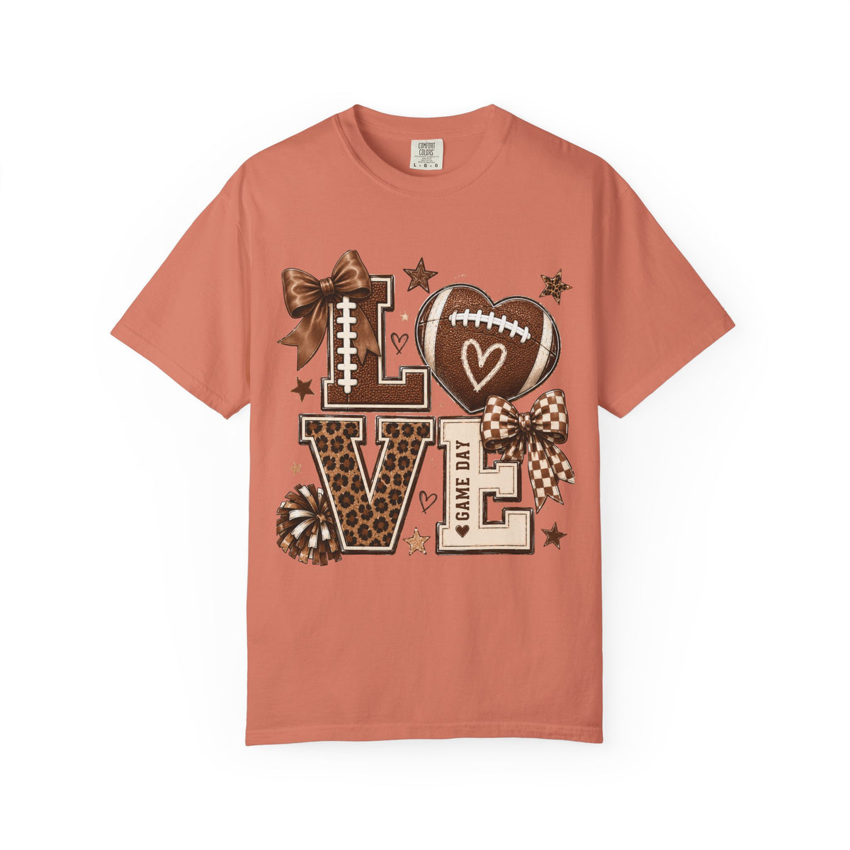 Game Day Love T-Shirt — Football Cheer Mom/Player Spirit Tee