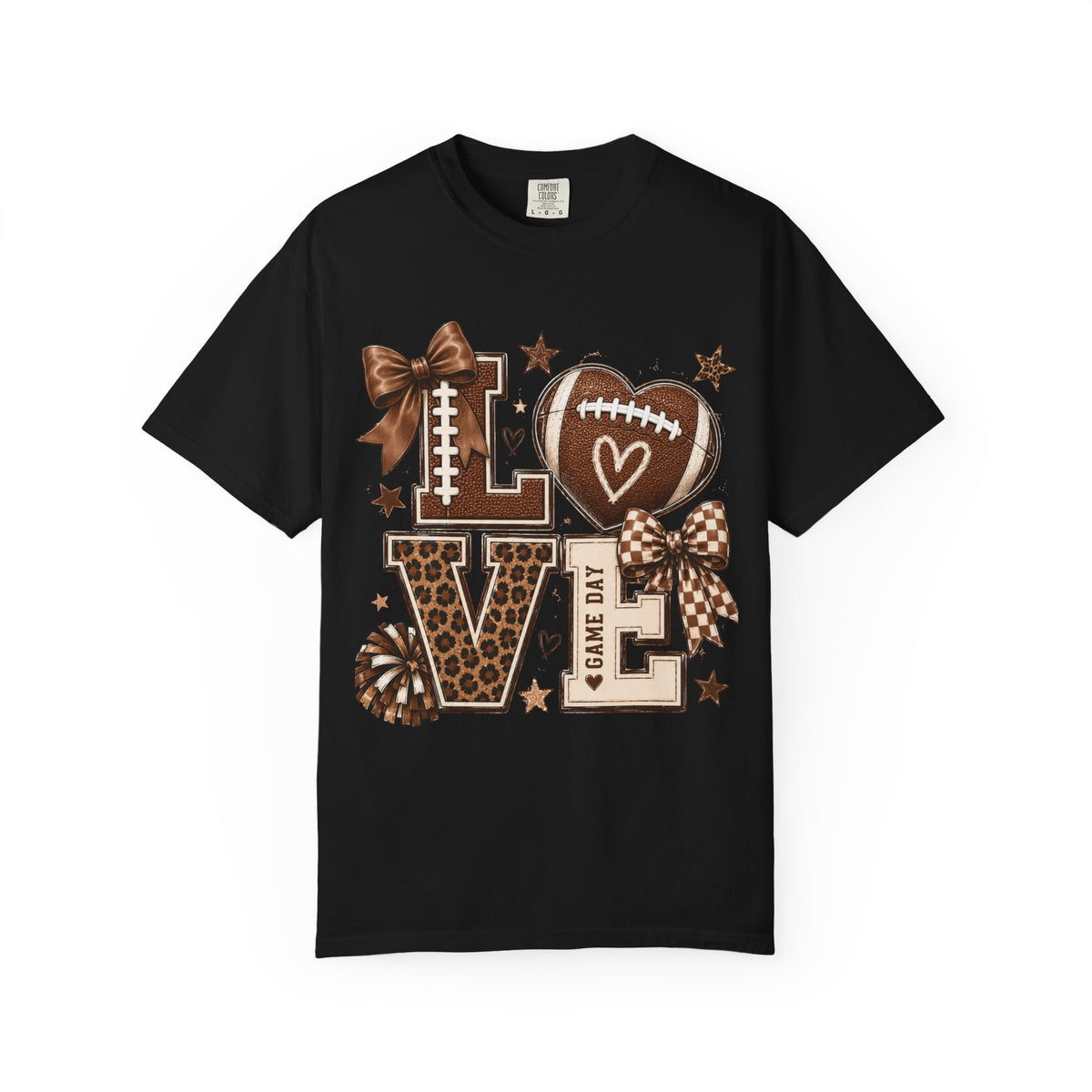 Game Day Love T-Shirt — Football Cheer Mom/Player Spirit Tee