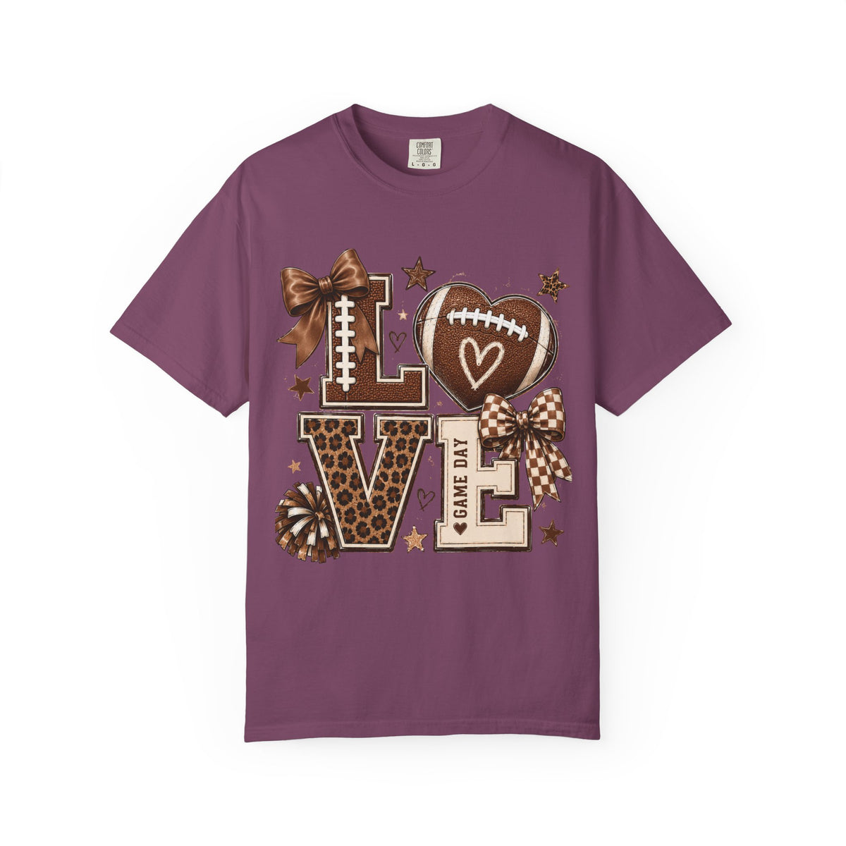 Game Day Love T-Shirt — Football Cheer Mom/Player Spirit Tee