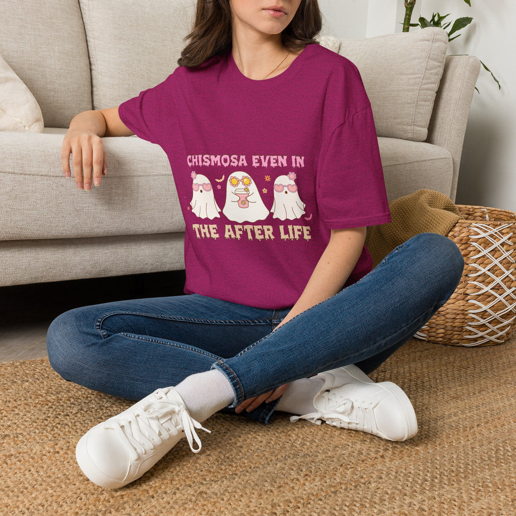 Chismosa Even in the Afterlife T-Shirt — Cute Ghosts Graphic Tee
