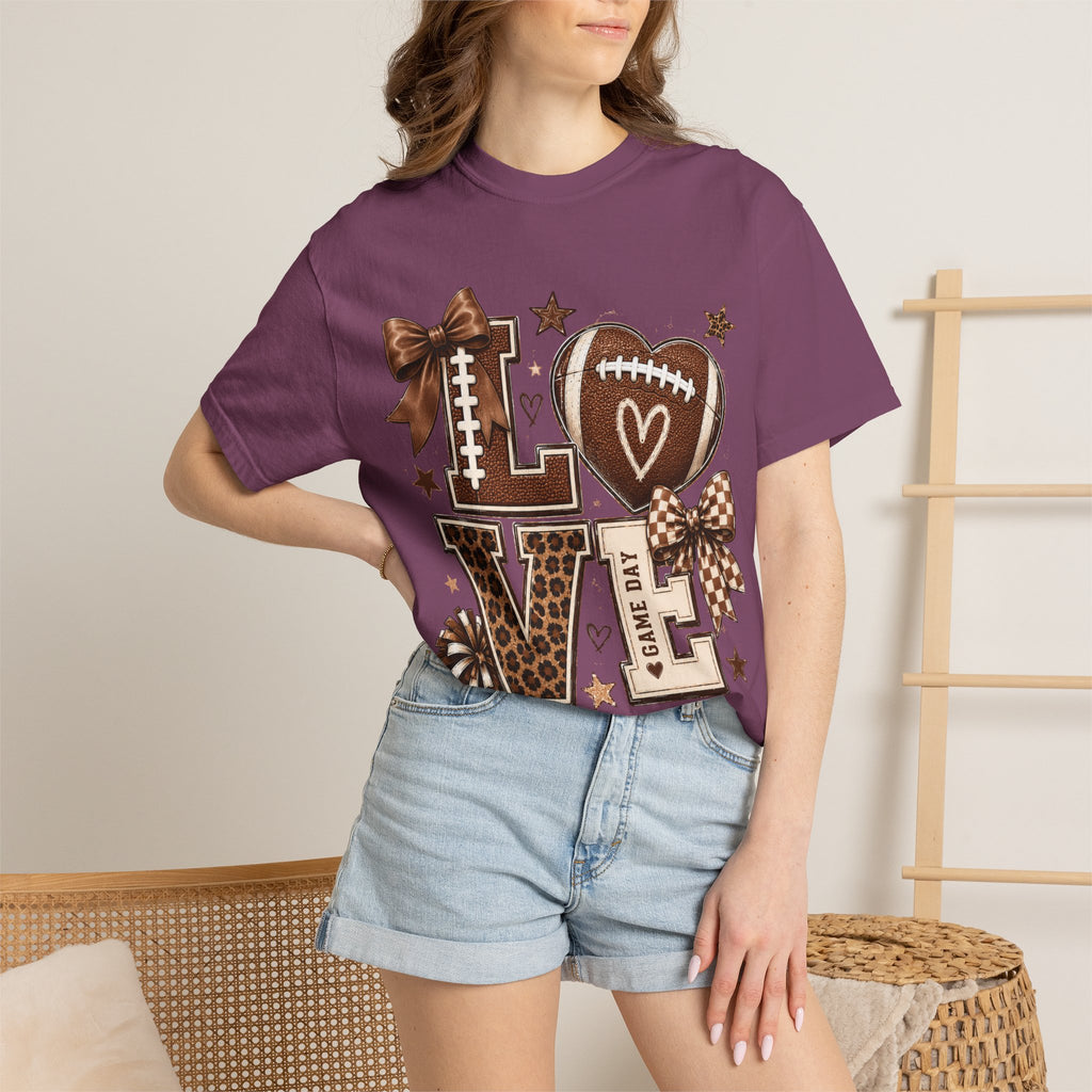 Game Day Love T-Shirt — Football Cheer Mom/Player Spirit Tee