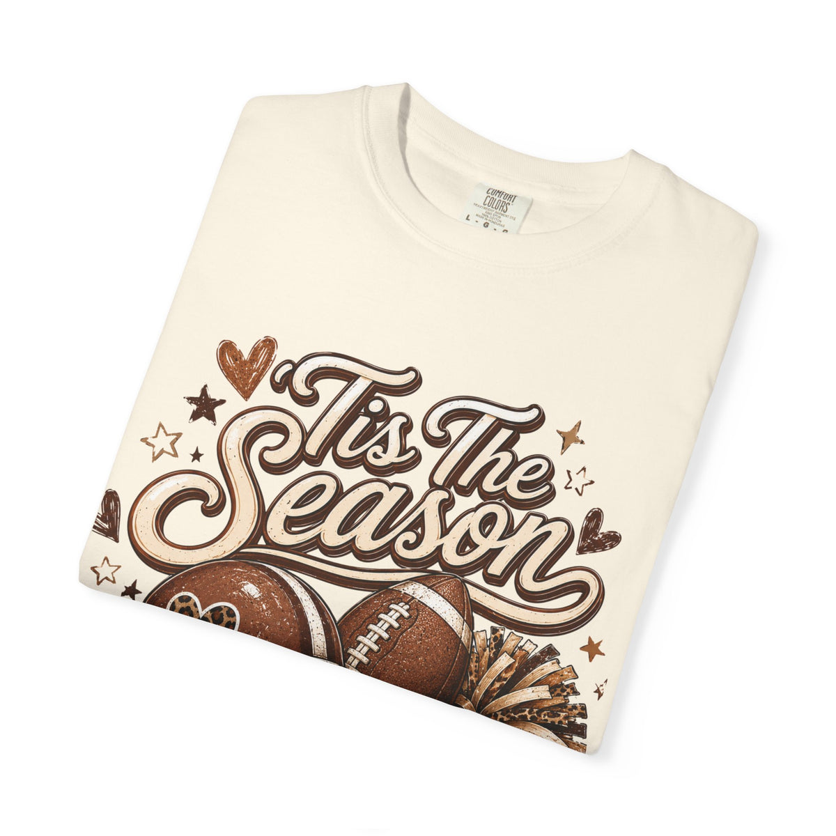 T-Shirt — "'Tis The Season" Football & Fall Cozy Graphic Tee