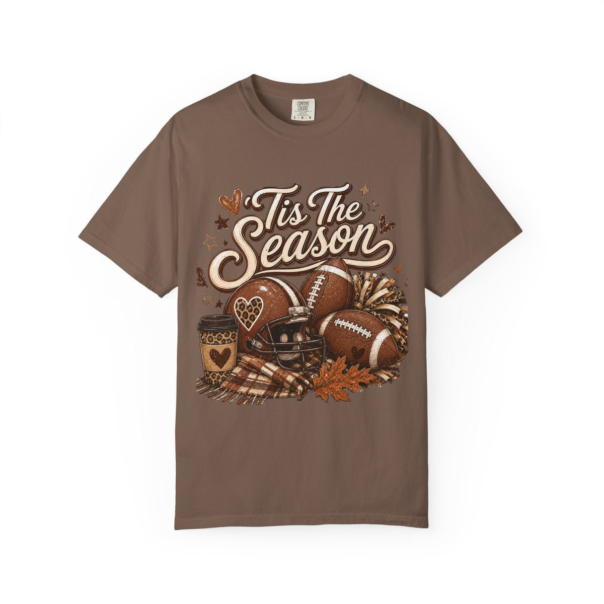 T-Shirt — "'Tis The Season" Football & Fall Cozy Graphic Tee