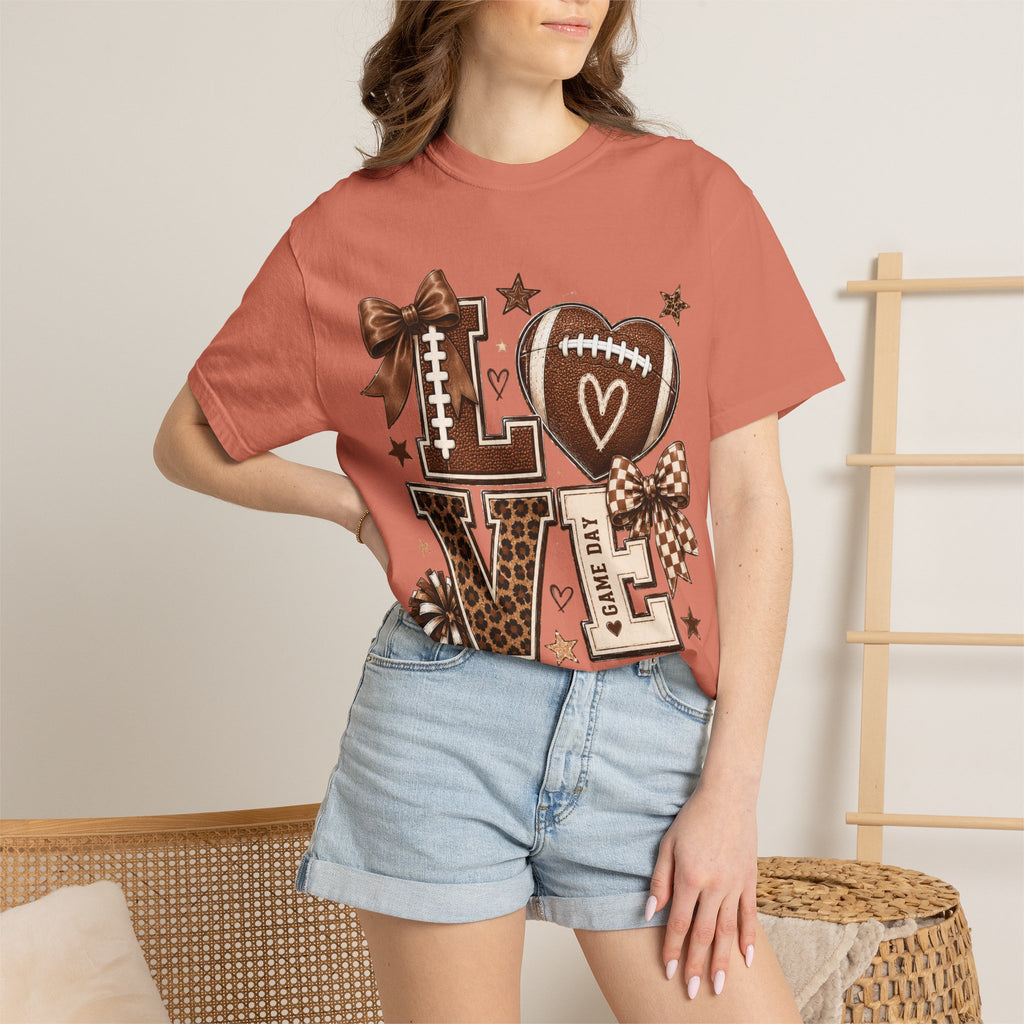 Game Day Love T-Shirt — Football Cheer Mom/Player Spirit Tee