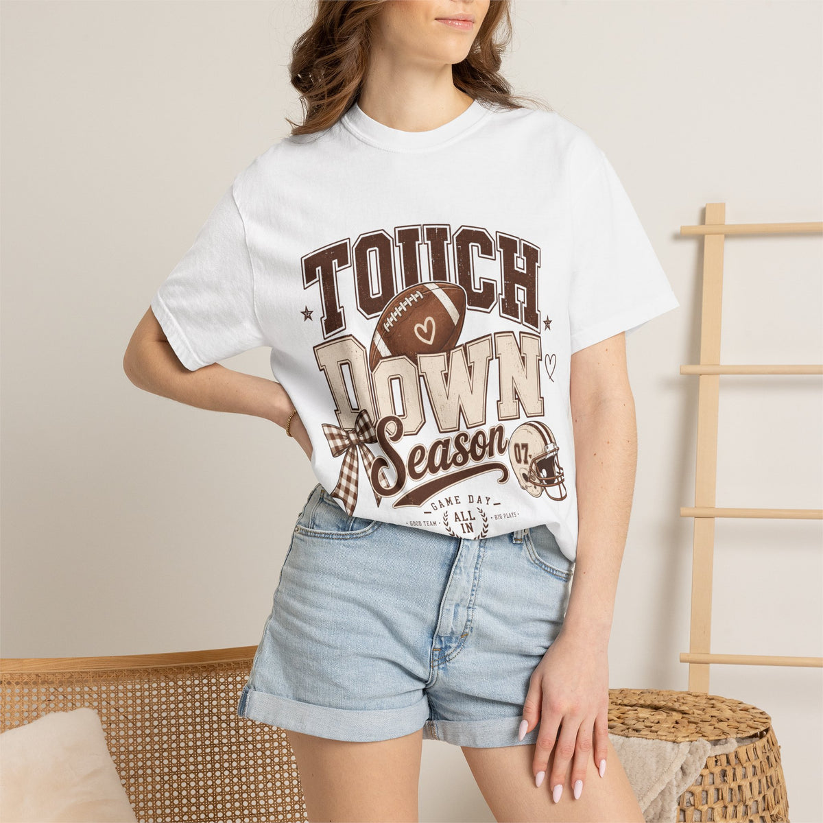 Touchdown Season T-Shirt — Vintage Football Game Day Tee