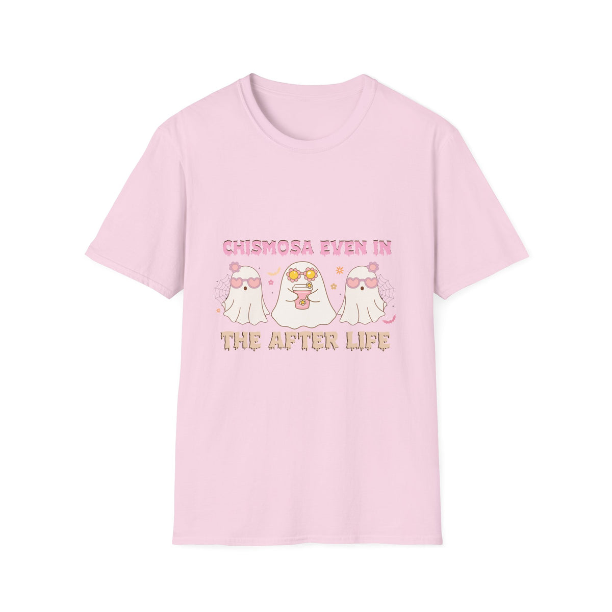 Chismosa Even in the Afterlife T-Shirt — Cute Ghosts Graphic Tee