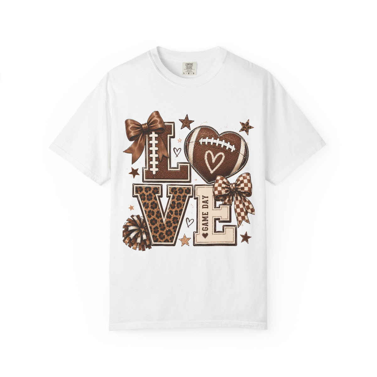 Game Day Love T-Shirt — Football Cheer Mom/Player Spirit Tee