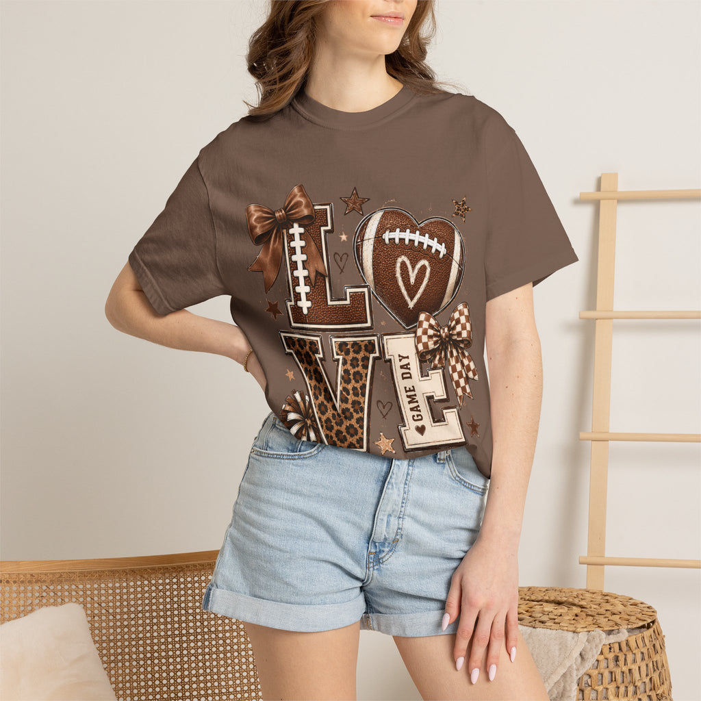 Game Day Love T-Shirt — Football Cheer Mom/Player Spirit Tee
