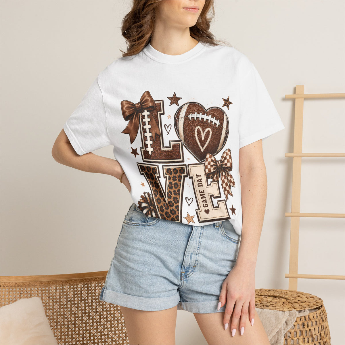 Game Day Love T-Shirt — Football Cheer Mom/Player Spirit Tee