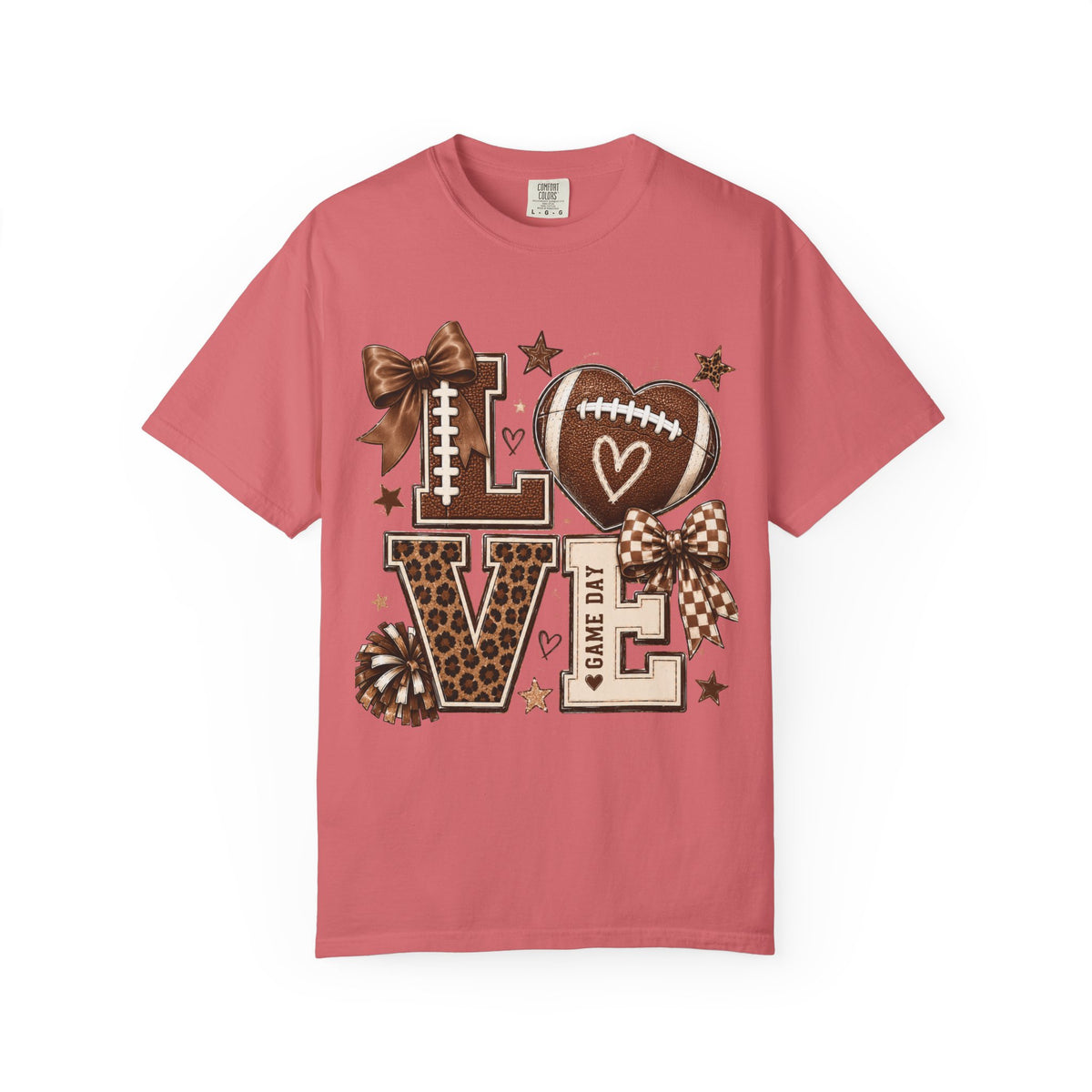 Game Day Love T-Shirt — Football Cheer Mom/Player Spirit Tee