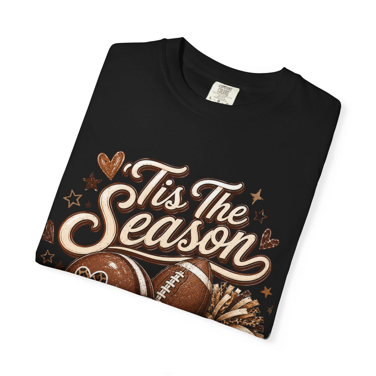 T-Shirt — "'Tis The Season" Football & Fall Cozy Graphic Tee