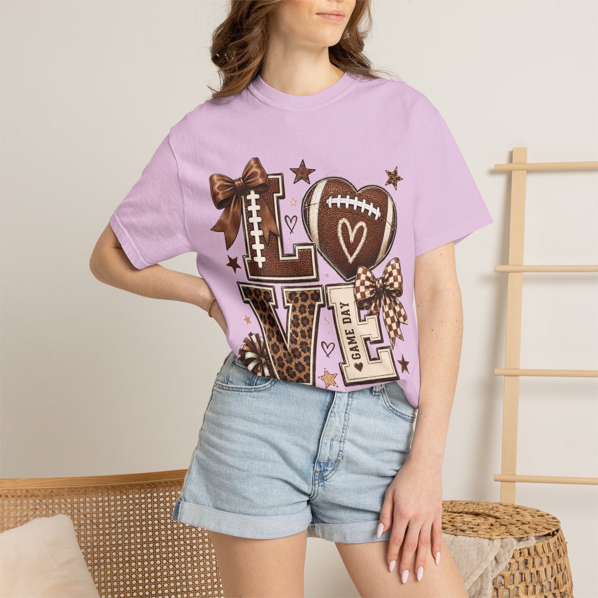 Game Day Love T-Shirt — Football Cheer Mom/Player Spirit Tee