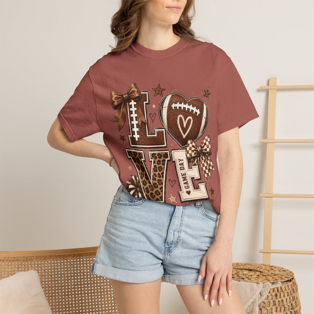 Game Day Love T-Shirt — Football Cheer Mom/Player Spirit Tee
