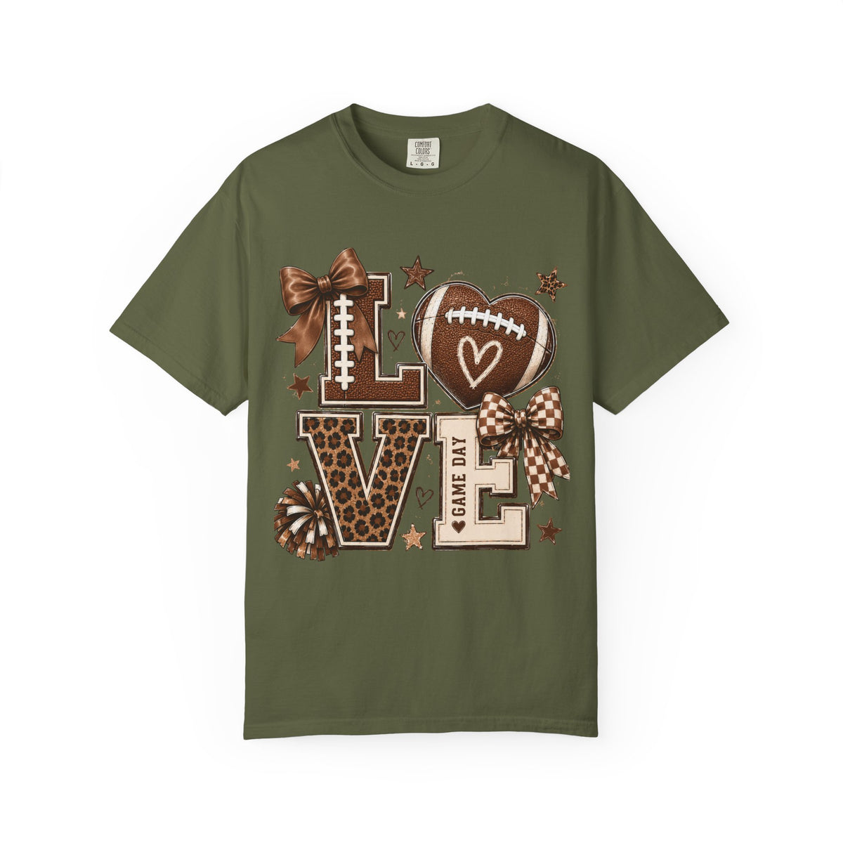 Game Day Love T-Shirt — Football Cheer Mom/Player Spirit Tee