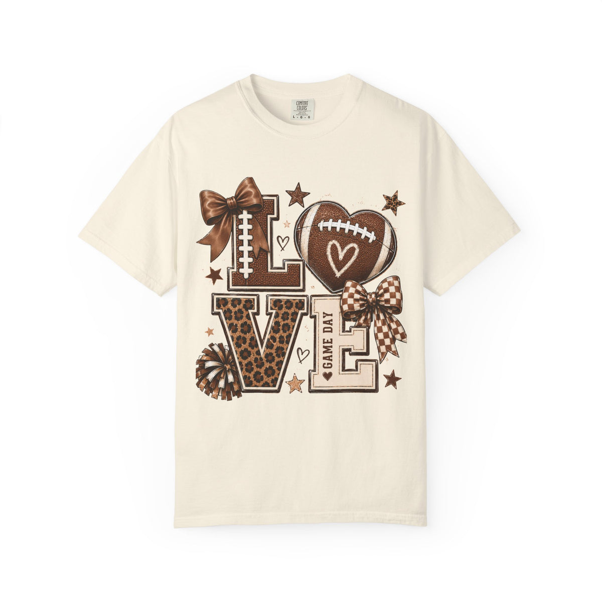 Game Day Love T-Shirt — Football Cheer Mom/Player Spirit Tee