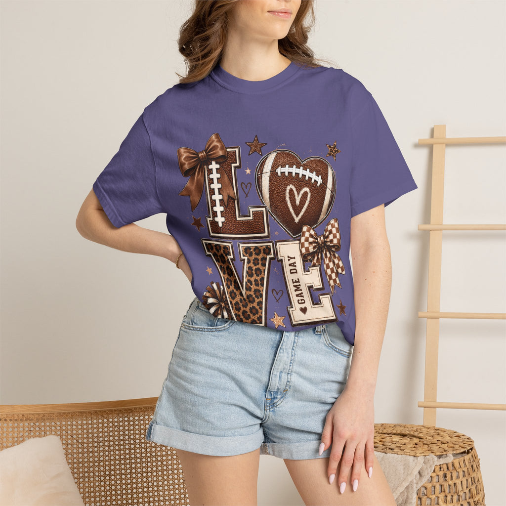 Game Day Love T-Shirt — Football Cheer Mom/Player Spirit Tee