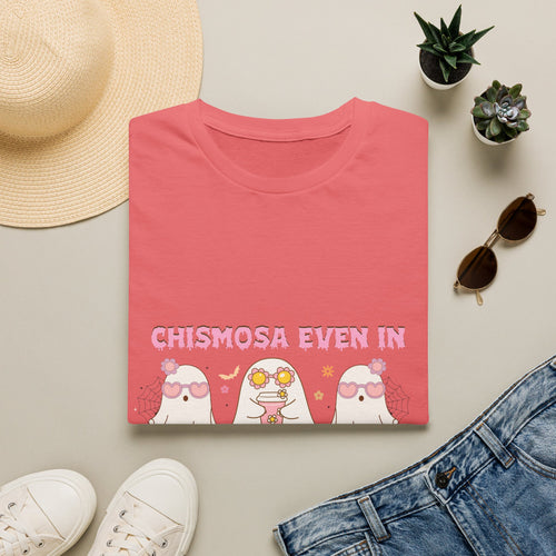 Chismosa Even in the Afterlife T-Shirt — Cute Ghosts Graphic Tee