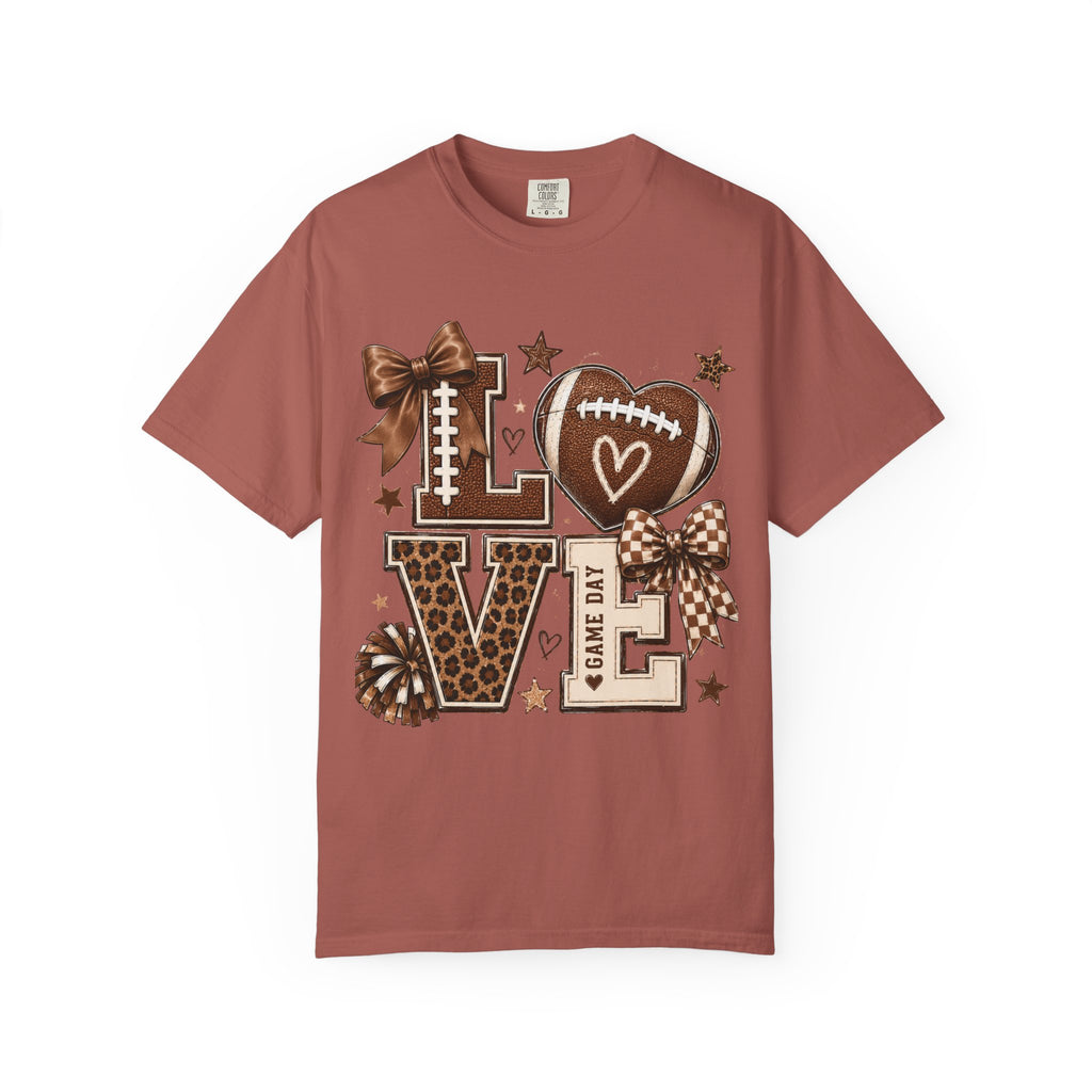 Game Day Love T-Shirt — Football Cheer Mom/Player Spirit Tee