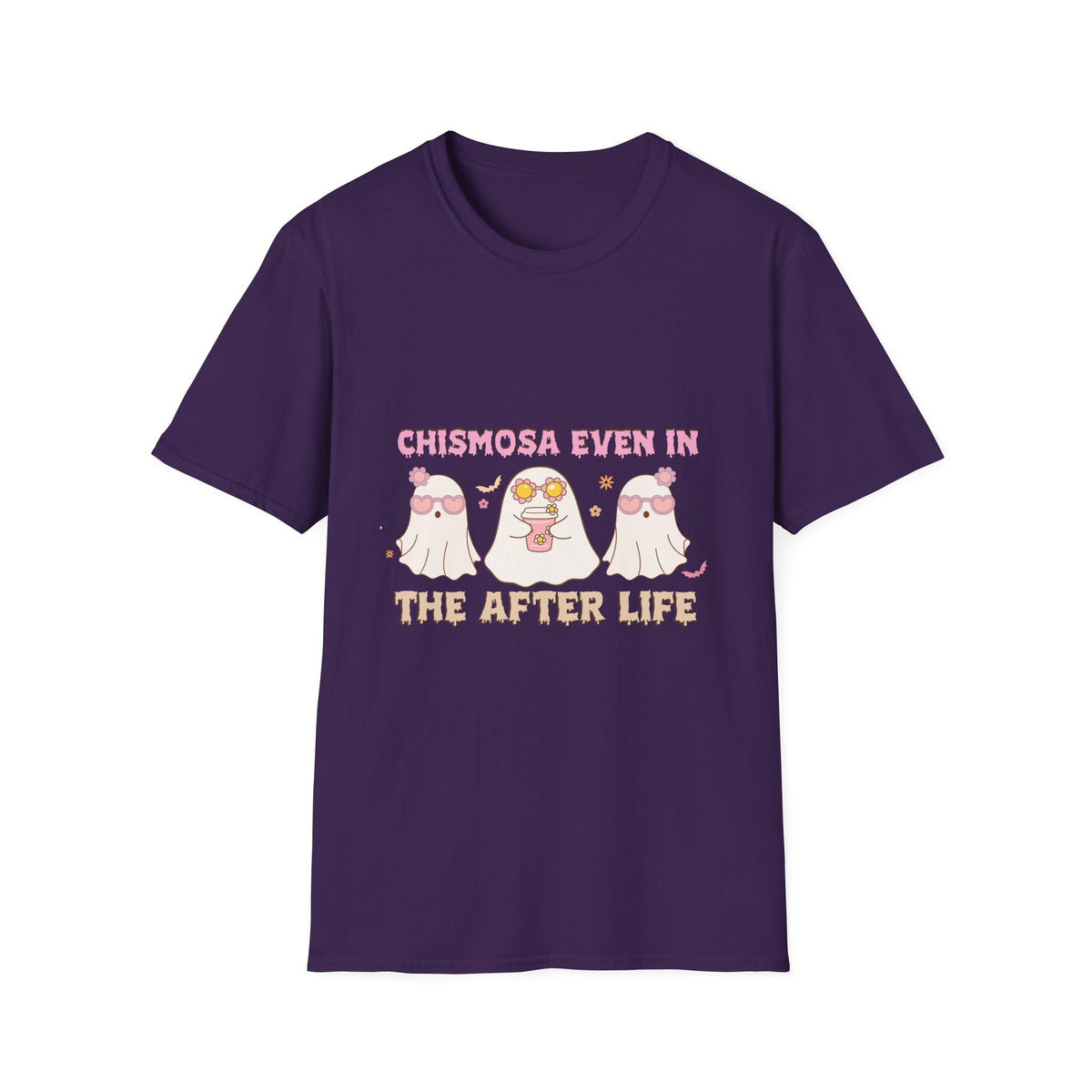Chismosa Even in the Afterlife T-Shirt — Cute Ghosts Graphic Tee