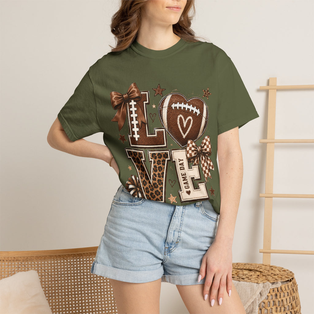 Game Day Love T-Shirt — Football Cheer Mom/Player Spirit Tee
